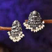 front view of Laxmi earrings