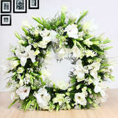 Mixed White Funeral Flowers