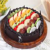 Chocolate Truffle Fruit Cake