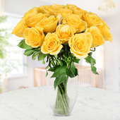 Bouquet of 25 Yellow Roses
