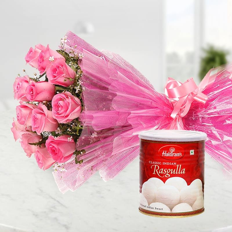 Flower Bouquet Delivery With Sweets