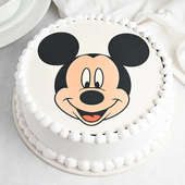 Mickey Face Cake for Kids Birthday
