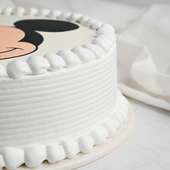 Side View of Mickey Face Cake