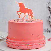 Peachy Unicorn Cake for Kids Birthday 