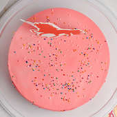 Peach Unicorn Birthday Cake for Kid