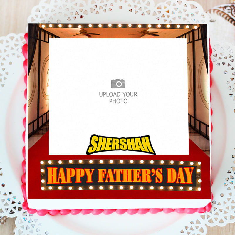 happy fathers day cake with name - Top View