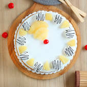 Abundant Pineapple Cake with Top View