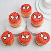 Pink Frosty Spidey Cupcakes for Kids