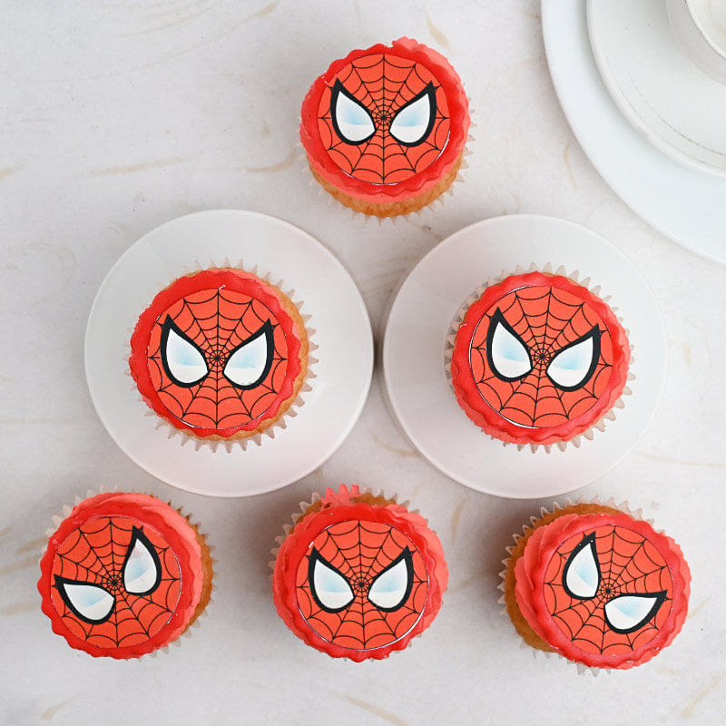 Spidey Cupcakes - Children day Cake for Kid Online