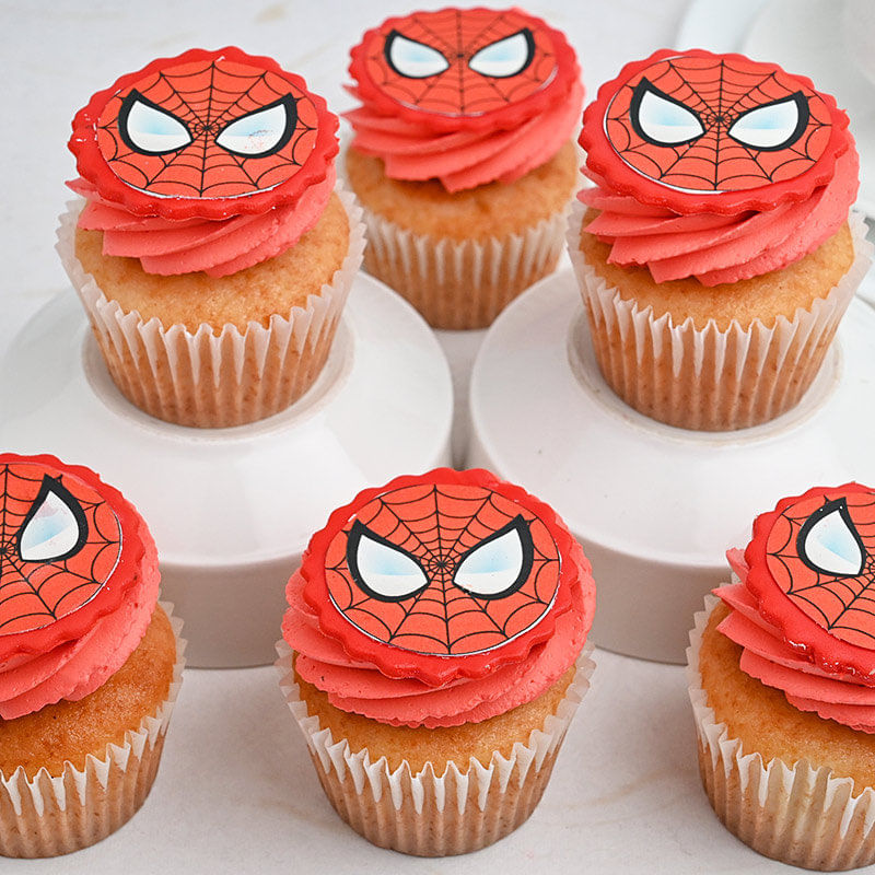 Spidey Cupcakes - Children day Cake for Kids