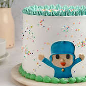 Pocoyo Birthday Cake For Kid (Side)