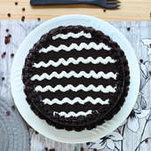 Chocolate Truffle Cake - Top View