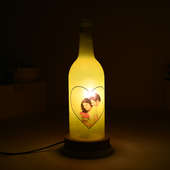 Personalised Photo Bottle Lamp For Valentines Day