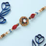 Stone Studded Exquisite Floral Rakhi
