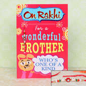 Greeting Card for Bhai alongwith Rakhi
