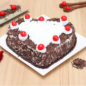 Heart-Shape Black Forest Cake