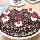 Zestful Black Forest Cake For Mothers Day Side View