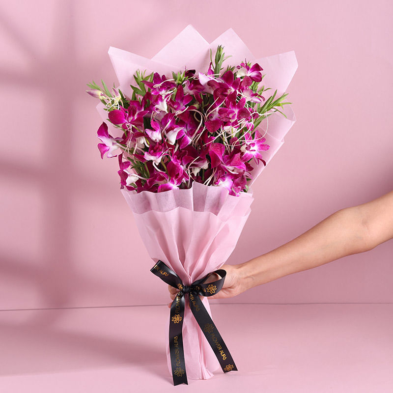 Bellina Purple Orchid Bouquet