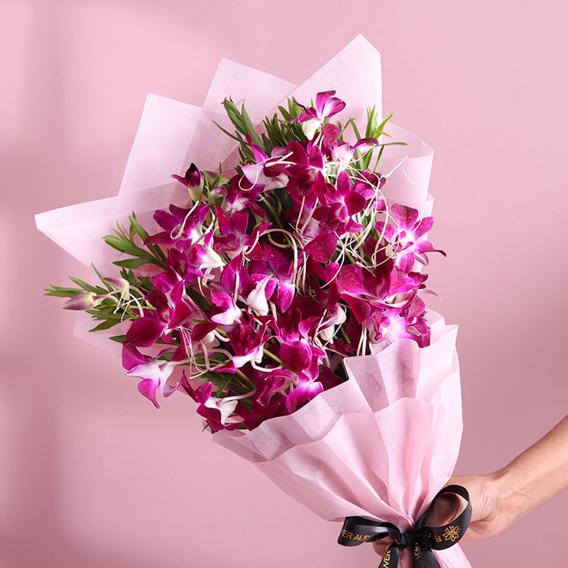 Bellina Purple Orchid Bouquet