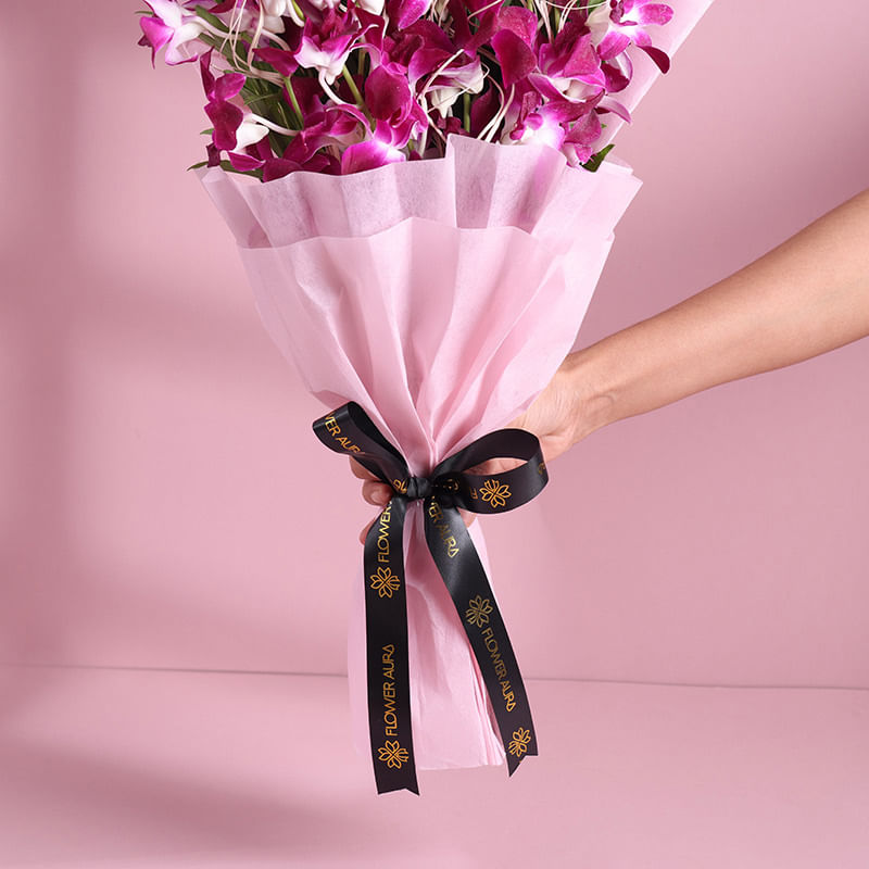 Bellina Purple Orchid Bouquet