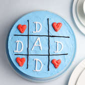 Blue Theme Pineapple Fathers Day Cake