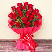 20 Red Roses Bunch - A gift of Revered Tokens