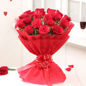 20 Bright Red Roses