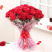 Love You Forever - 60 red roses bouquet