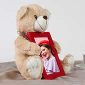 Buy Personalized Teddy Frame Big 12 Inch for Teddy Day