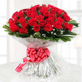 100 Red Roses Bunch
