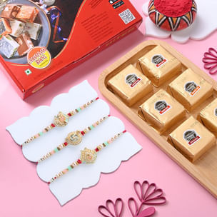 Power Charm Rakhis with Mewa Bites, Online Rakhi to UK