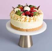 Caramel Kissed Fruity Vanilla Cake