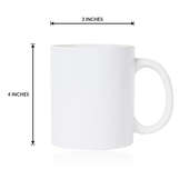 Measurement of Check Design Coffee Mug For Christmas