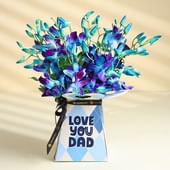 A Bright Orchid Embrace For Dad
