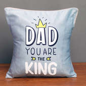 Printed Cushion for Dad the King
