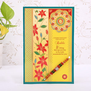 A Designer Rakhi Card
