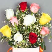 Order Mixed Roses online in India from FlowerAura