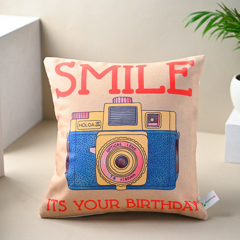 A Joyous Birthday Cushion