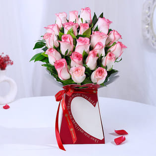 A Promise Of Love In Pink Roses