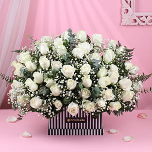A Symphony Of White Roses N Love