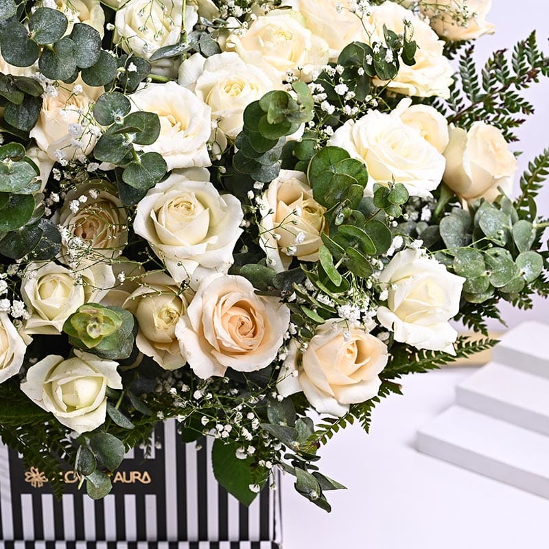 A Symphony Of White Roses N Love