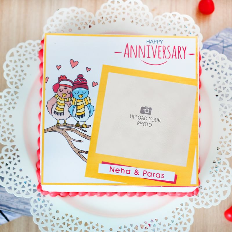 Photo Cake Wedding Anniversary
