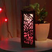 Led Wooden Lamp for her - A Perfect Gift for her 