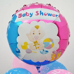 Adorable Baby Shower Foil Balloon:Baby Shower Foil Balloon