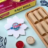 Adorable Car Rakhi With Kaju Roll