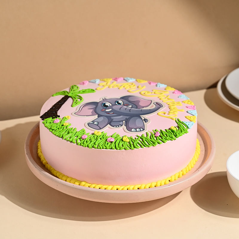 Adorable Elephant Cake