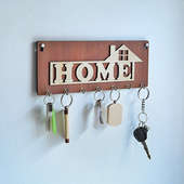 Adorable Home Wooden Key Holder