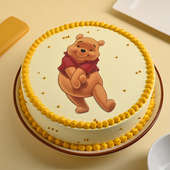 Adorable Pooh Theme Cake