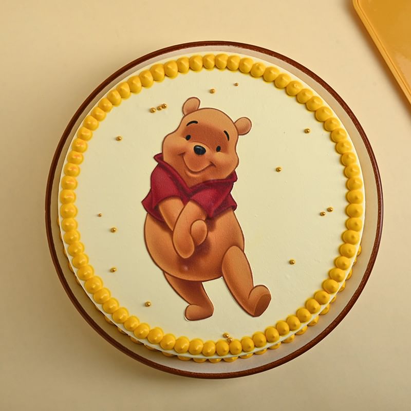 Adorable Pooh Theme Cake: Best friendship day cake