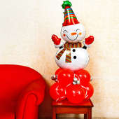 Adorable Snowman Balloon Arrangement